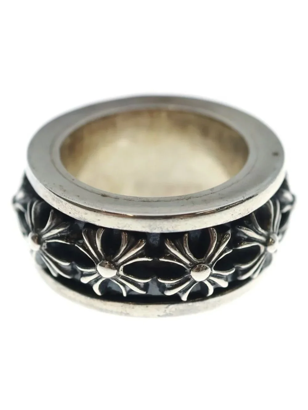 Chrome Hearts Ring Spinner CH Silver
